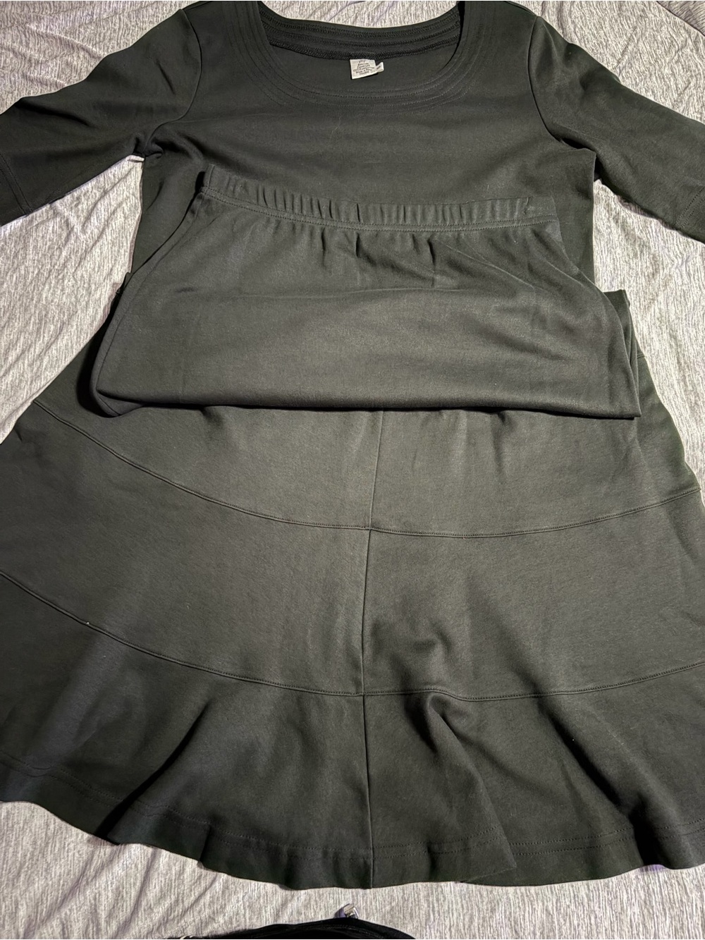 Peruvian Connection Black maxi Skirt and shirt